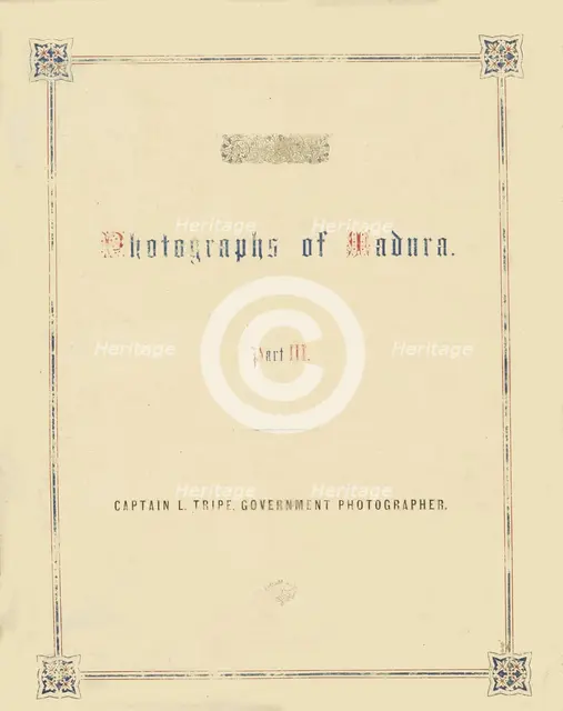 Photographic Views in Madura, Part III, 1858. Creator: Captain Linnaeus Tripe.