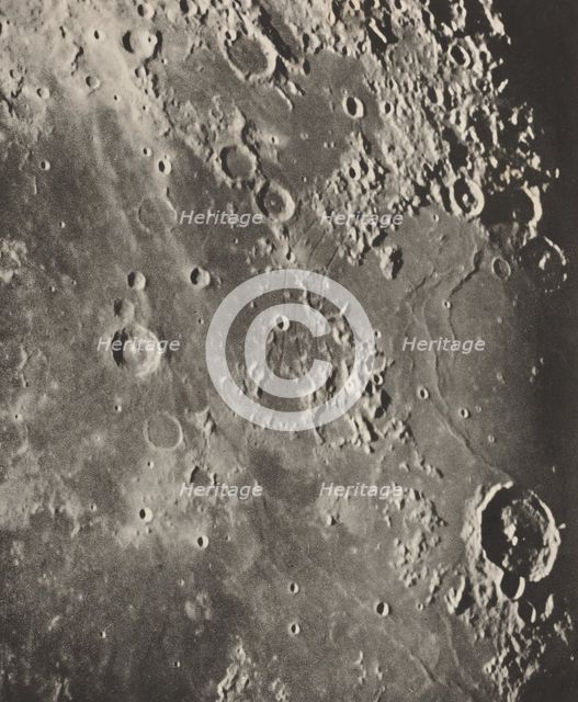 Photographie Lunaire Capuanus - Bouillaud - Gassendi, 1896. Creators: Maurice Loewy, Pierre Henri Puiseux.