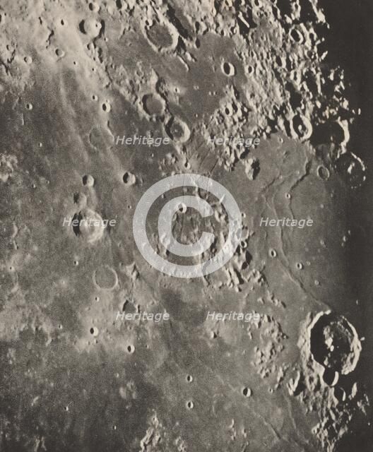 Photographie Lunaire Capuanus - Bouillaud - Gassendi, 1896. Creators: Maurice Loewy, Pierre Henri Puiseux.