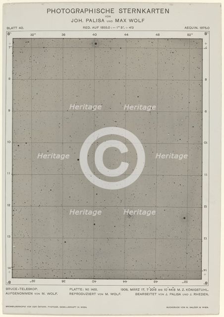 Photographische Sternkarten (March 17, 1906), 2268. Creators: Max Wolf, Johann Palisa.