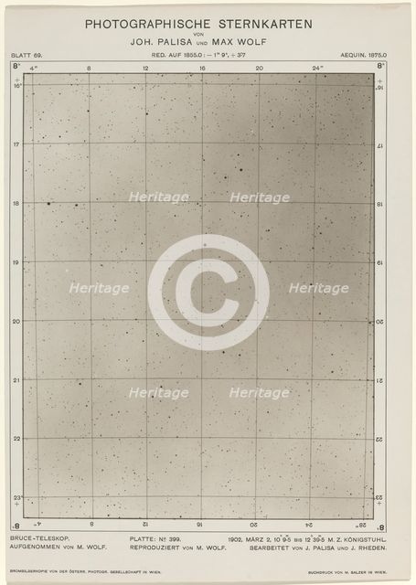 Photographische Sternkarten (March 2, 1906), 2253. Creators: Max Wolf, Johann Palisa.