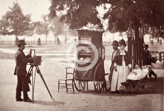 Photography On The Common, Printed 1870s. Creator: John Thomson.