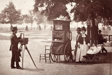 Photography On The Common, Printed 1870s. Creator: John Thomson