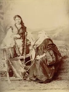 Photos of women of Point Said - Egypt, 1880. Creator: Hippolyte Arnoux