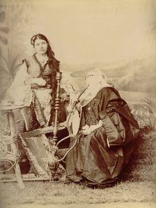 Photos of women of Point Said - Egypt, 1880. Creator: Hippolyte Arnoux