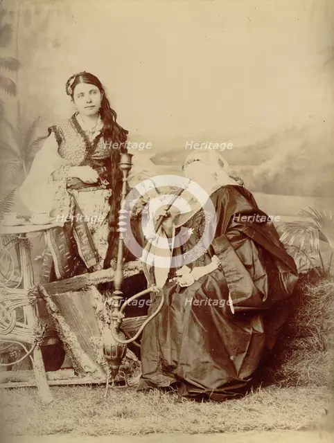 Photos of women of Point Said - Egypt, 1880. Creator: Hippolyte Arnoux.