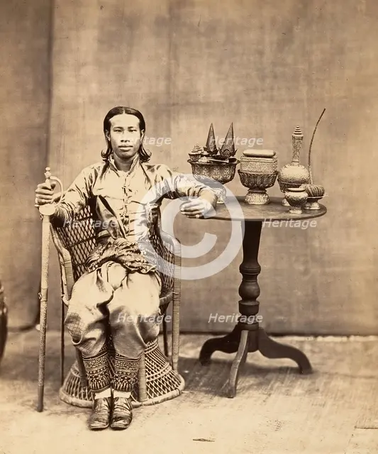 Phra-Kéo-Pha, Frère du Roi, 1866. Creator: Emile Gsell.