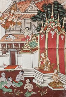 Phra Malai Manuscript (image 16 of 21), between c1860 and c1880. Creator: Unknown
