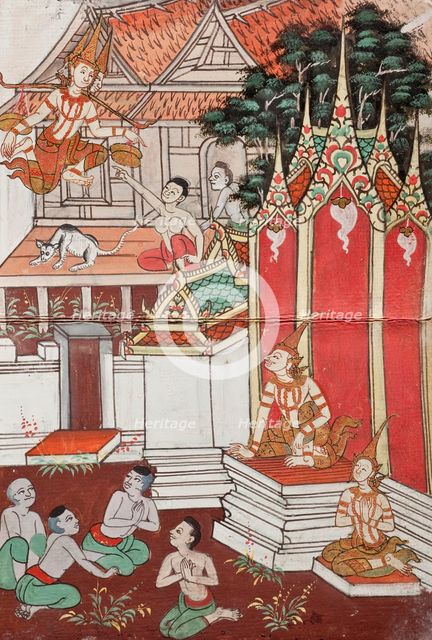 Phra Malai Manuscript (image 16 of 21), between c1860 and c1880. Creator: Unknown.