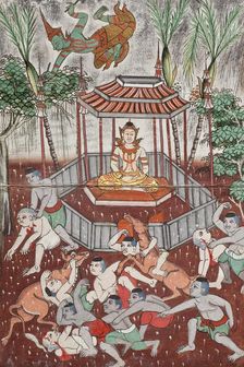 Phra Malai Manuscript (image 17 of 21), between c1860 and c1880. Creator: Unknown