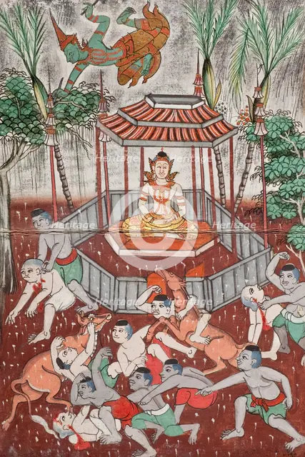 Phra Malai Manuscript (image 17 of 21), between c1860 and c1880. Creator: Unknown.