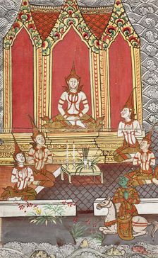 Phra Malai Manuscript (image 18 of 21), between c1860 and c1880. Creator: Unknown