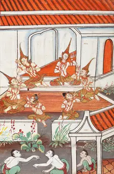 Phra Malai Manuscript (image 19 of 21), between c1860 and c1880. Creator: Unknown