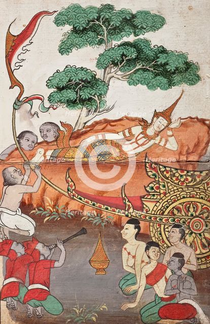 Phra Malai Manuscript (image 4 of 21), between c1860 and c1880. Creator: Unknown.