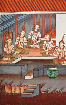 Phra Malai Manuscript (image 6 of 21), between c1860 and c1880. Creator: Unknown