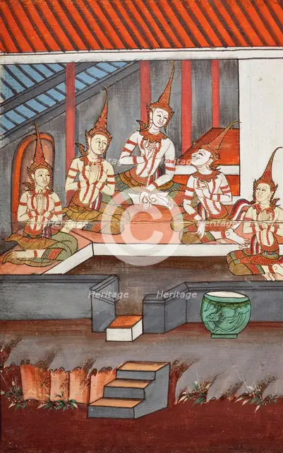 Phra Malai Manuscript (image 6 of 21), between c1860 and c1880. Creator: Unknown.