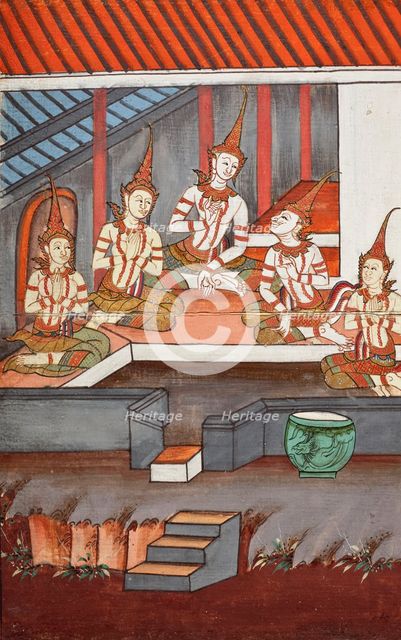 Phra Malai Manuscript (image 6 of 21), between c1860 and c1880. Creator: Unknown.