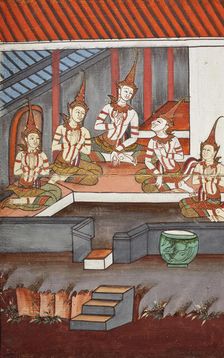 Phra Malai Manuscript (image 6 of 21), between c1860 and c1880. Creator: Unknown