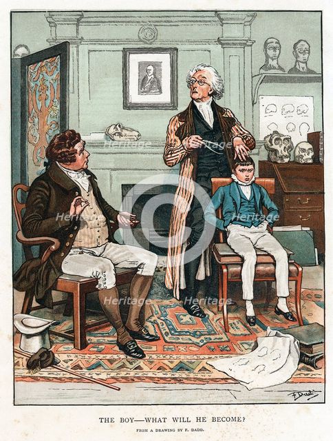 Phrenology, 1820 (1886). Creator: Frank Dadd.