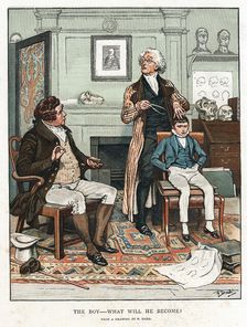 Phrenology, 1820 (1886). Artist: Frank Dadd