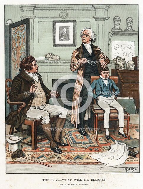 Phrenology, 1820 (1886). Artist: Frank Dadd