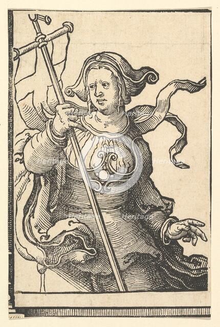 Phrygian Sibyl, from the series of Sibyls, ca. 1530. Creator: Lucas van Leyden.