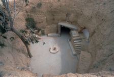 Pit dwelling in Tunisia