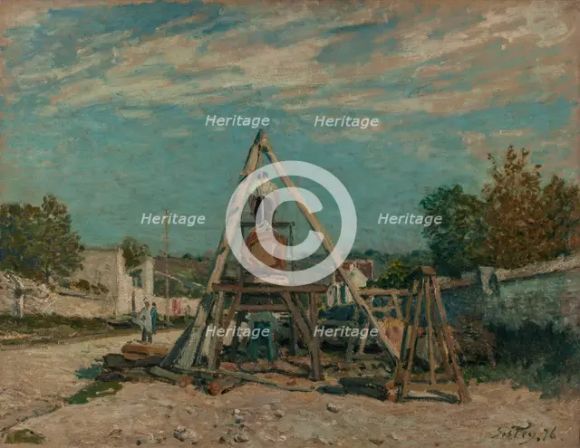Pit sawyers, 1876. Creator: Alfred Sisley.