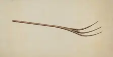 Pitch Fork, c. 1937. Creator: Earl Butlin