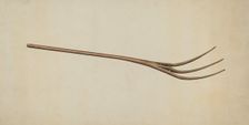 Pitch Fork, c. 1937. Creator: Earl Butlin