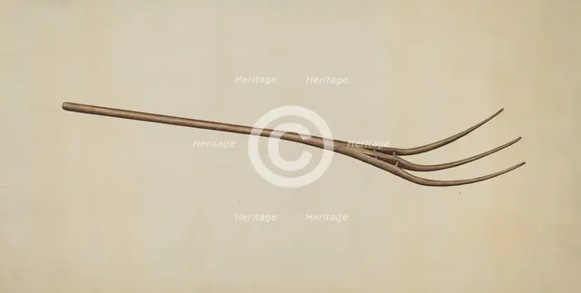 Pitch Fork, c. 1937. Creator: Earl Butlin.
