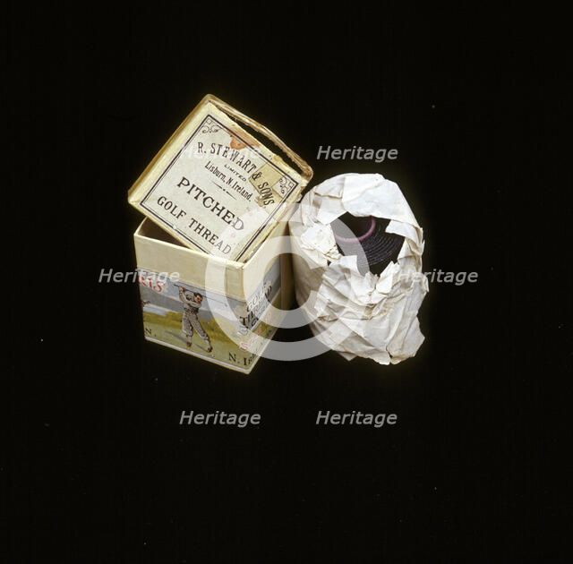 Pitched golf thread, R Stewart and sons, c1900. Artist: Unknown