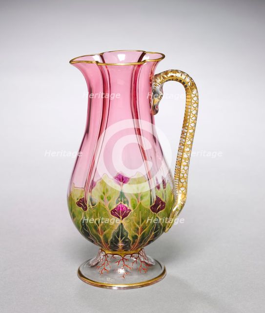 Pitcher, 1800s. Creator: J. & L. Lobmeyr (Austrian, Vienna, est. 1823).