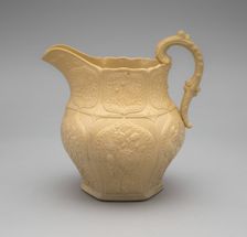Pitcher, 1832/39. Creator: American Pottery Manufacturing Co.