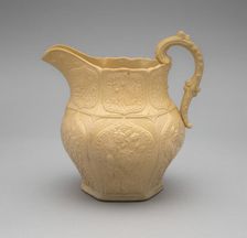 Pitcher, 1832/39. Creator: American Pottery Manufacturing Co.