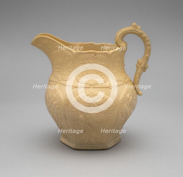 Pitcher, 1832/39. Creator: American Pottery Manufacturing Co..