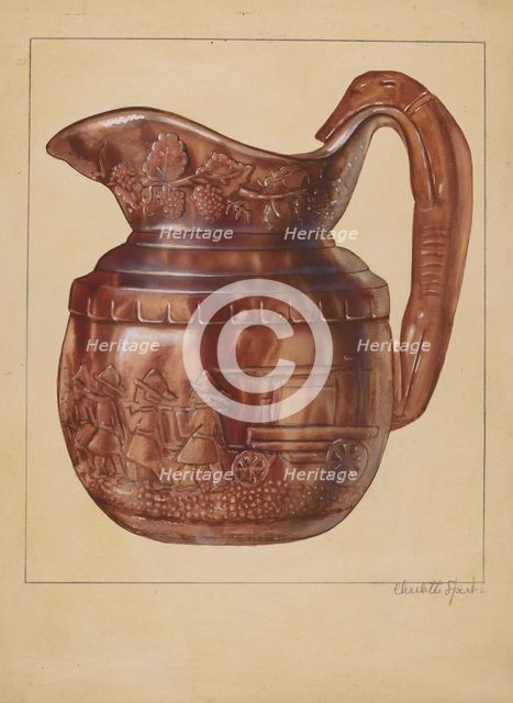 Pitcher, 1935/1939. Creator: Charlotte Sperber.