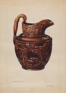 Pitcher, 1935/1939. Creator: Charles Caseau