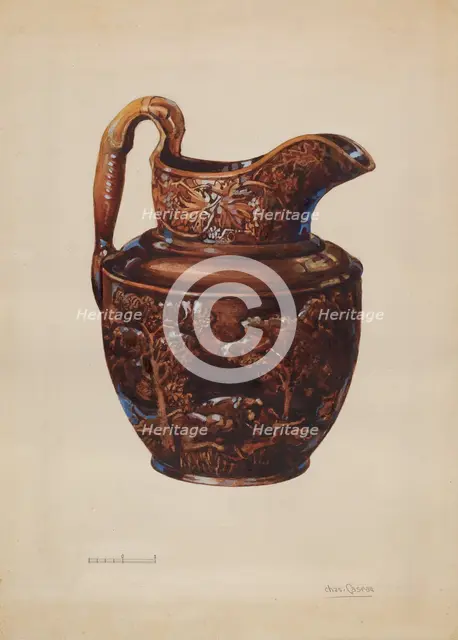 Pitcher, 1935/1939. Creator: Charles Caseau.