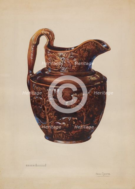 Pitcher, 1935/1939. Creator: Charles Caseau.
