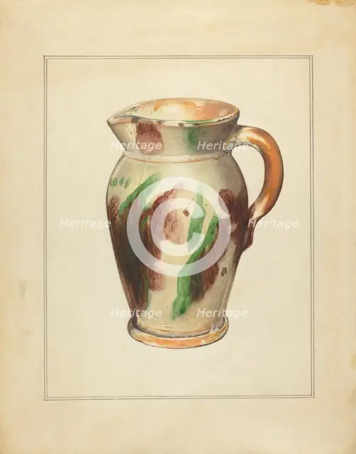 Pitcher, 1935/1942. Creator: Anna Aloisi.