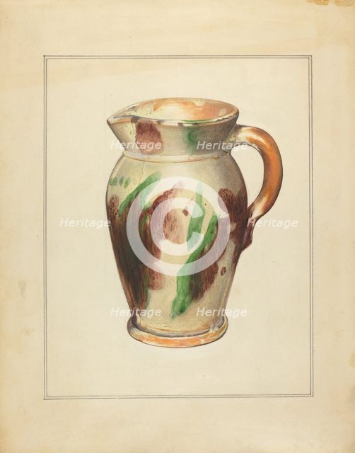 Pitcher, 1935/1942. Creator: Anna Aloisi.