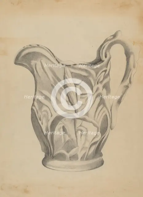 Pitcher, 1935/1942. Creator: Anna Aloisi.