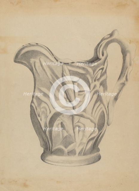 Pitcher, 1935/1942. Creator: Anna Aloisi.