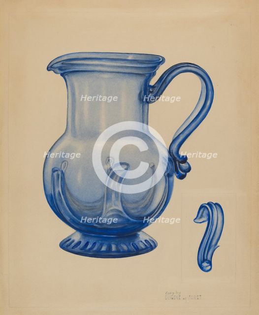 Pitcher, 1935/1942. Creator: Eugene La Foret.