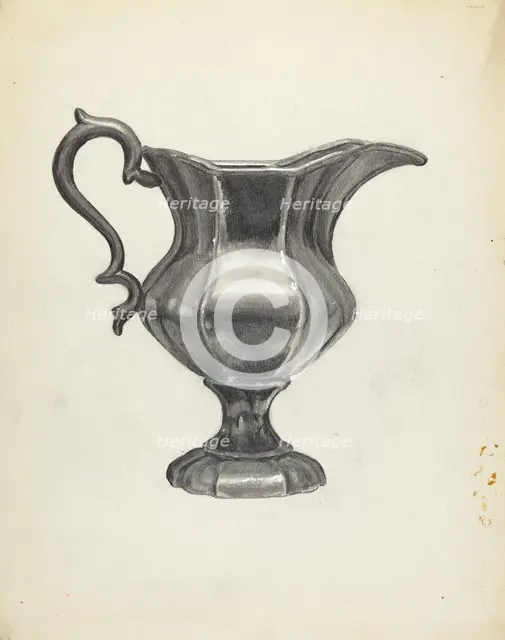 Pitcher, 1935/1942. Creator: Francis Borelli.