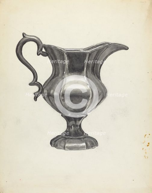 Pitcher, 1935/1942. Creator: Francis Borelli.