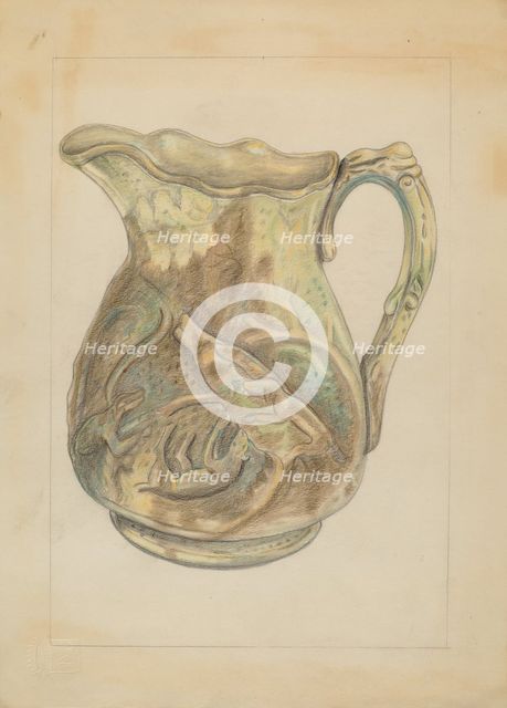 Pitcher, 1935/1942. Creator: Gertrude Lemberg.