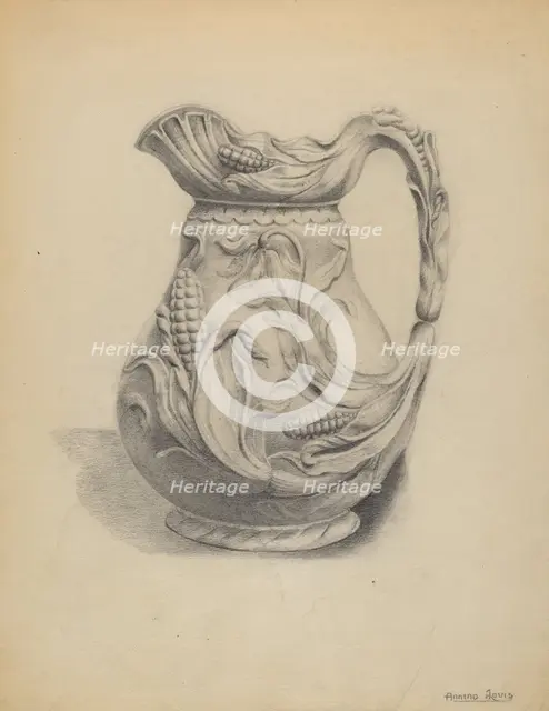 Pitcher, 1935/1942. Creator: Louis Annino.