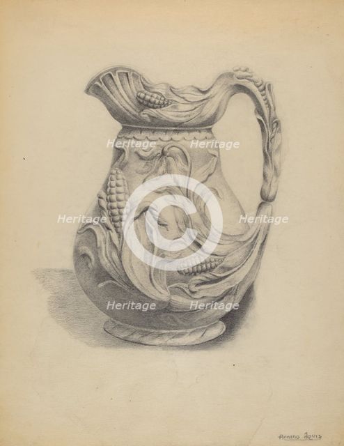 Pitcher, 1935/1942. Creator: Louis Annino.